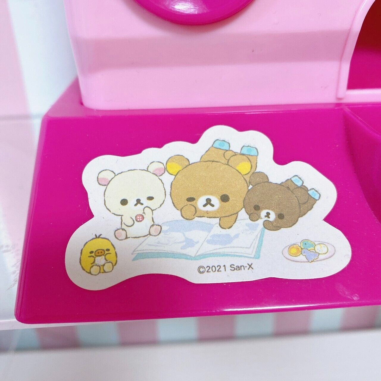 San-X Rilakkuma Korilakkuma Capsule Toy Machine Kiiroitori Chairoikoguma Bear