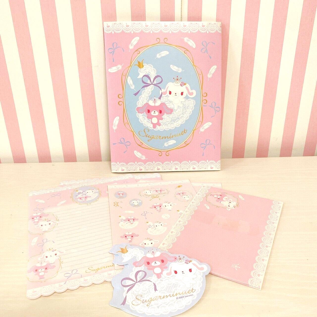 Sanrio Sugar Minuet Bunnies Letter Sets Stationery Envelope Sticker Ballet Prima