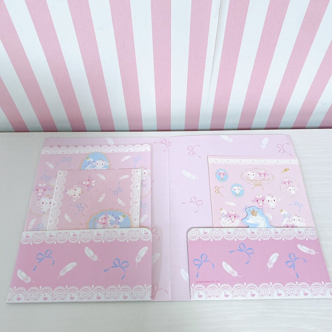 Sanrio Sugar Minuet Bunnies Letter Sets Stationery Envelope Sticker Ballet Prima