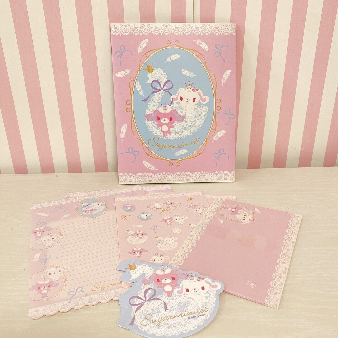 Sanrio Sugar Minuet Bunnies Letter Sets Stationery Envelope Sticker Ballet Prima