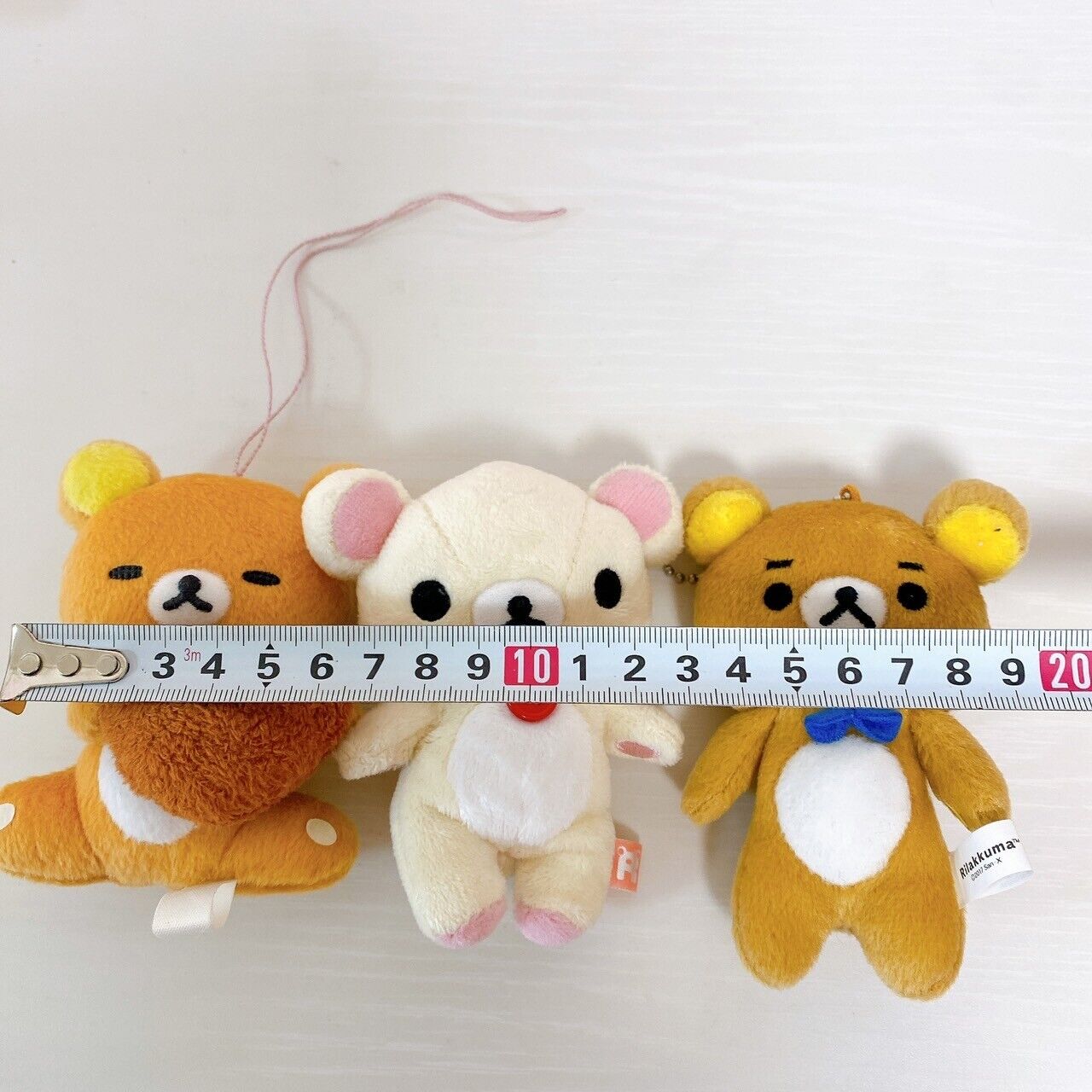 San-x Rilakkuma Korilakkuma Plush Set Mascot Soft Stuffed Toy Bear Brown White