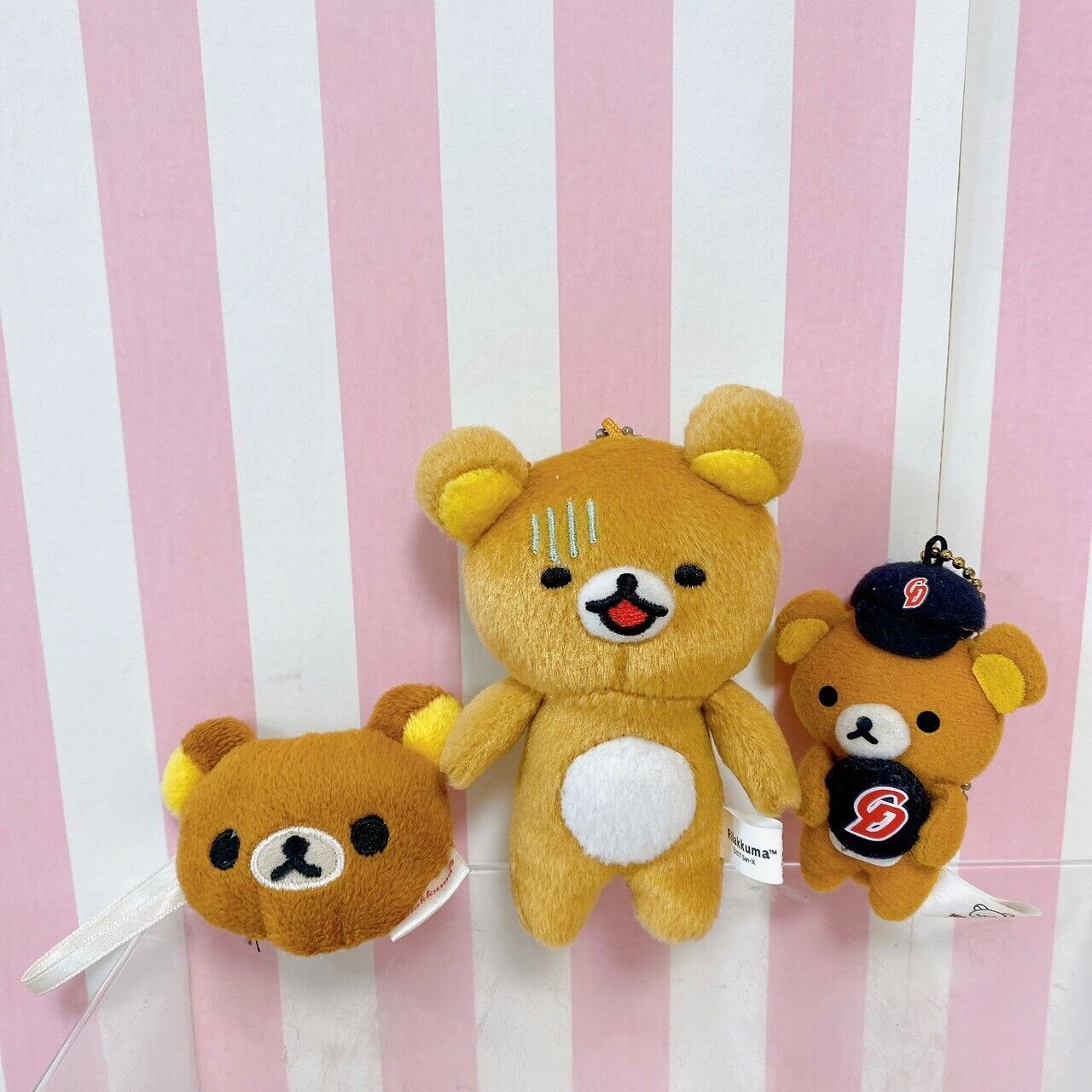 San-x Rilakkuma Korilakkuma Plush Set Mascot Soft Stuffed Toy Bear Brown White