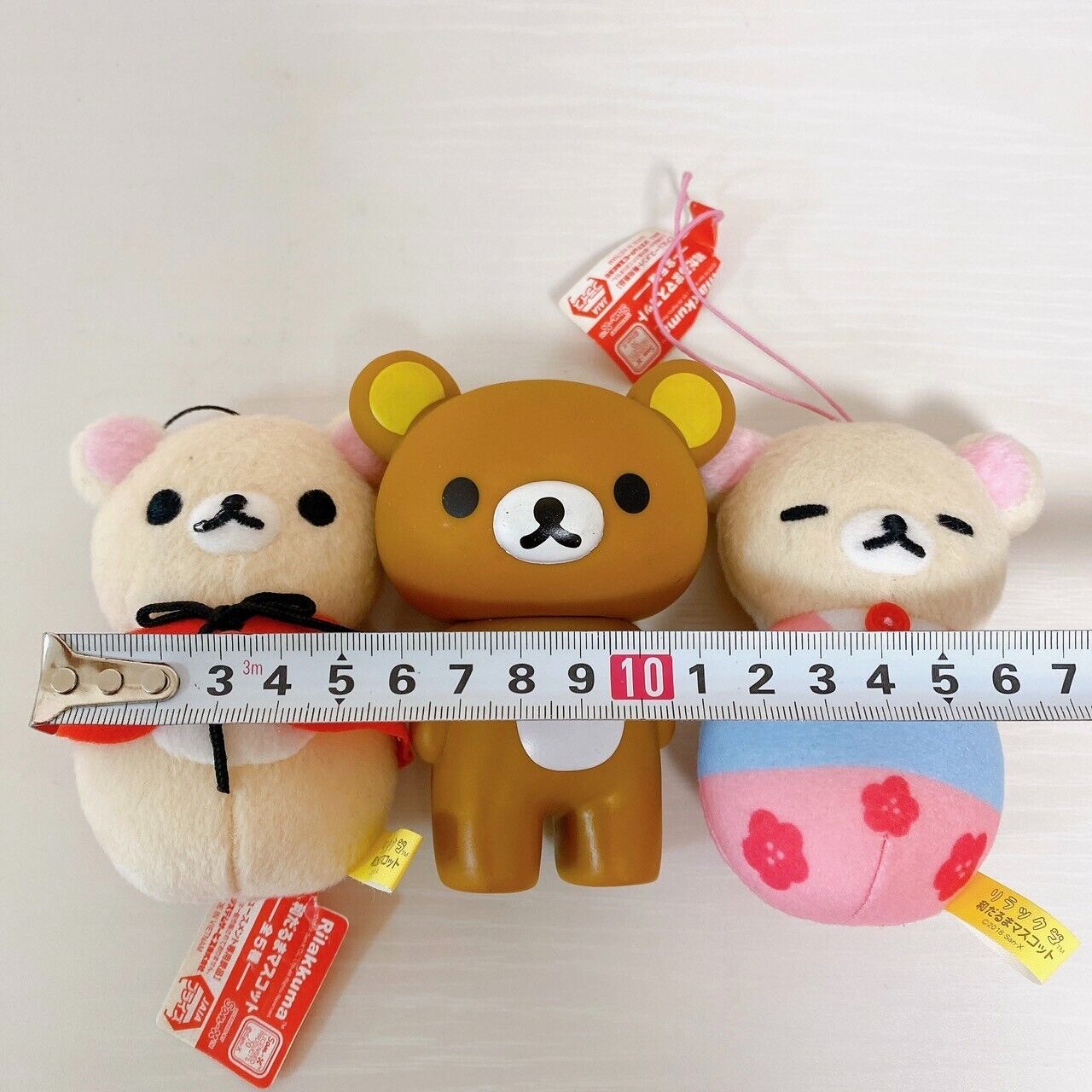 San-x Rilakkuma Korilakkuma Plush Set Mascot Soft Stuffed Toy Bear Brown White