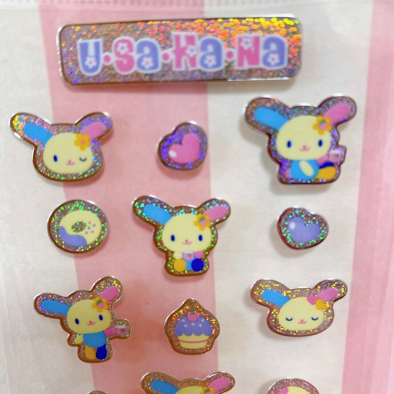 Sanrio Usahana Sticker Set Stickers Stationery Rabbit Glitter Character Kawaii