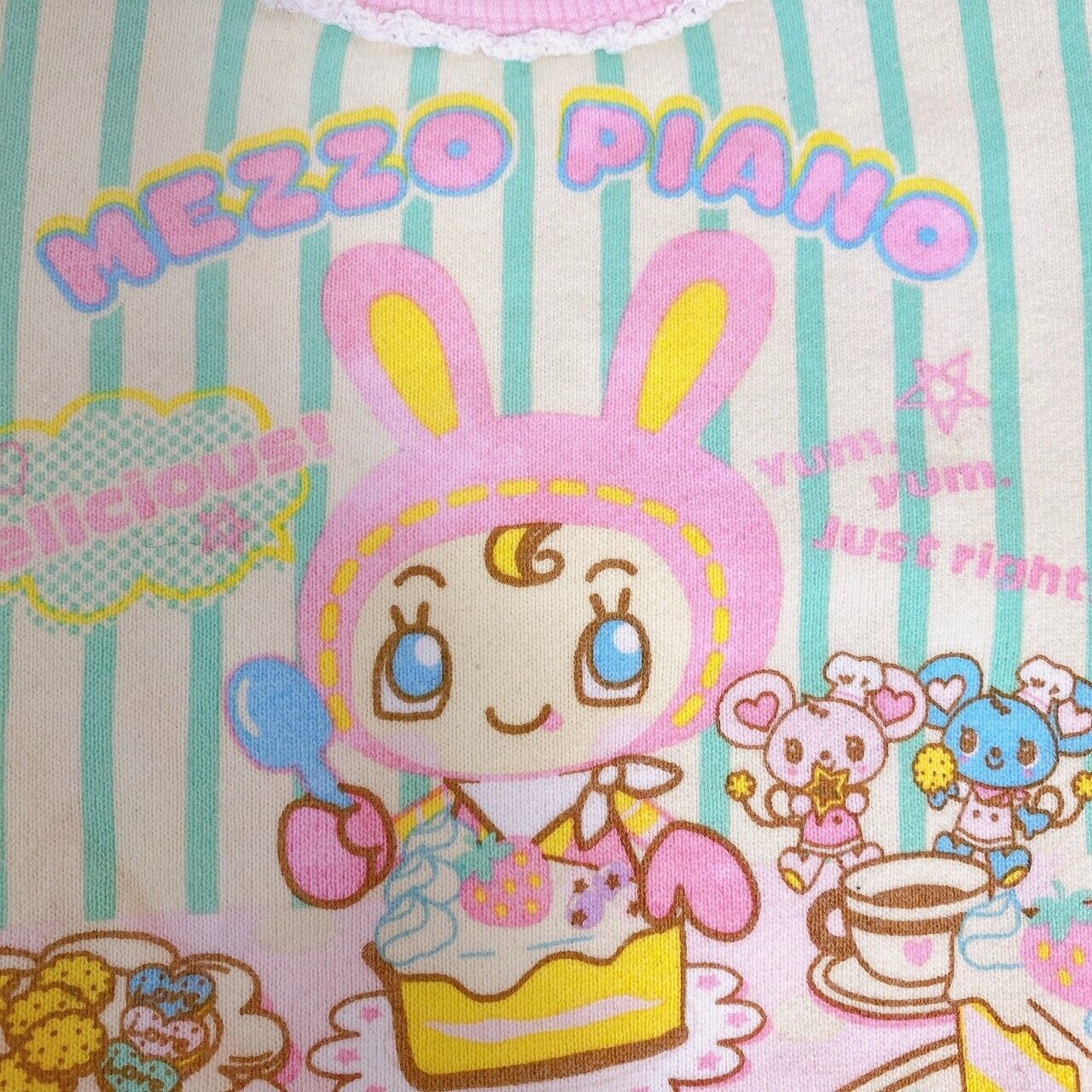 Mezzo Piano Tops 90cm Sweatshirt Long Sleeve Pink Cake Berrie-chan Delicious