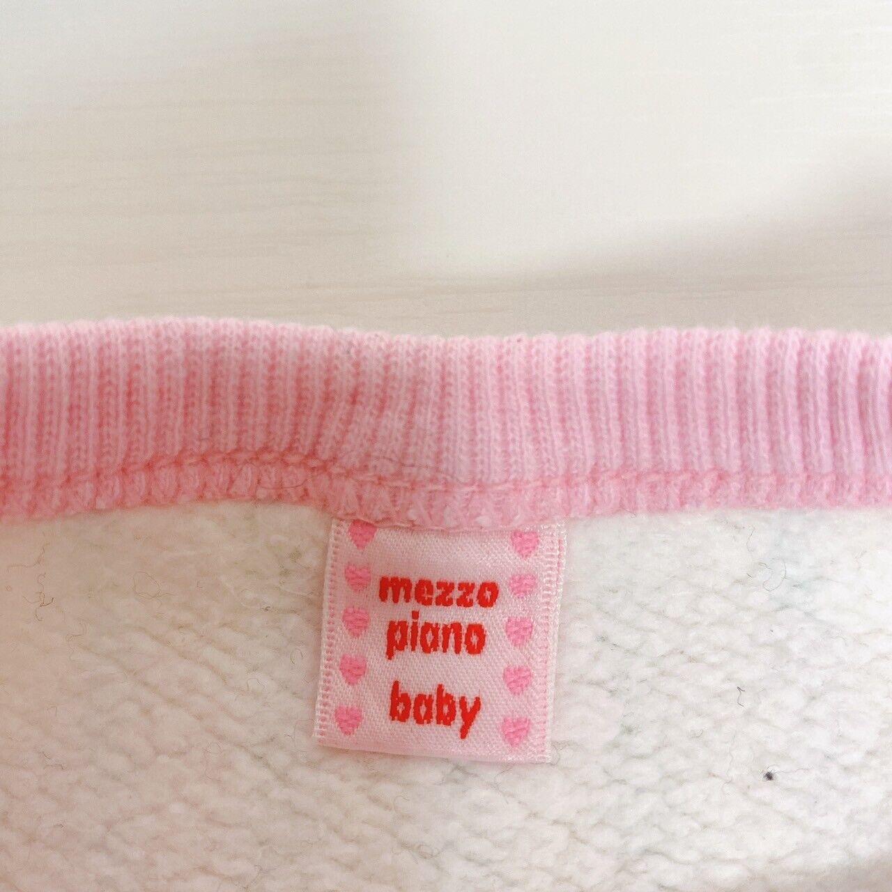 Mezzo Piano Tops 90cm Sweatshirt Long Sleeve Pink Cake Berrie-chan Delicious