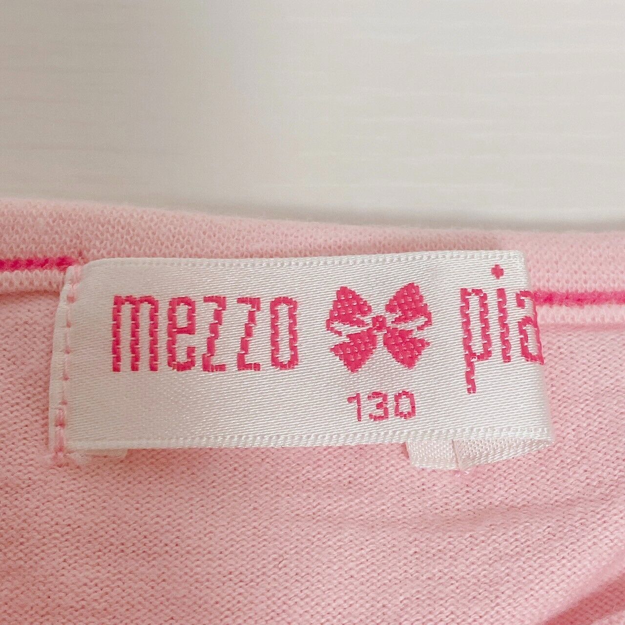 Mezzo Piano One Piece Pink 130cm Ribbon Frill Strawberry Heart Clothing Girl