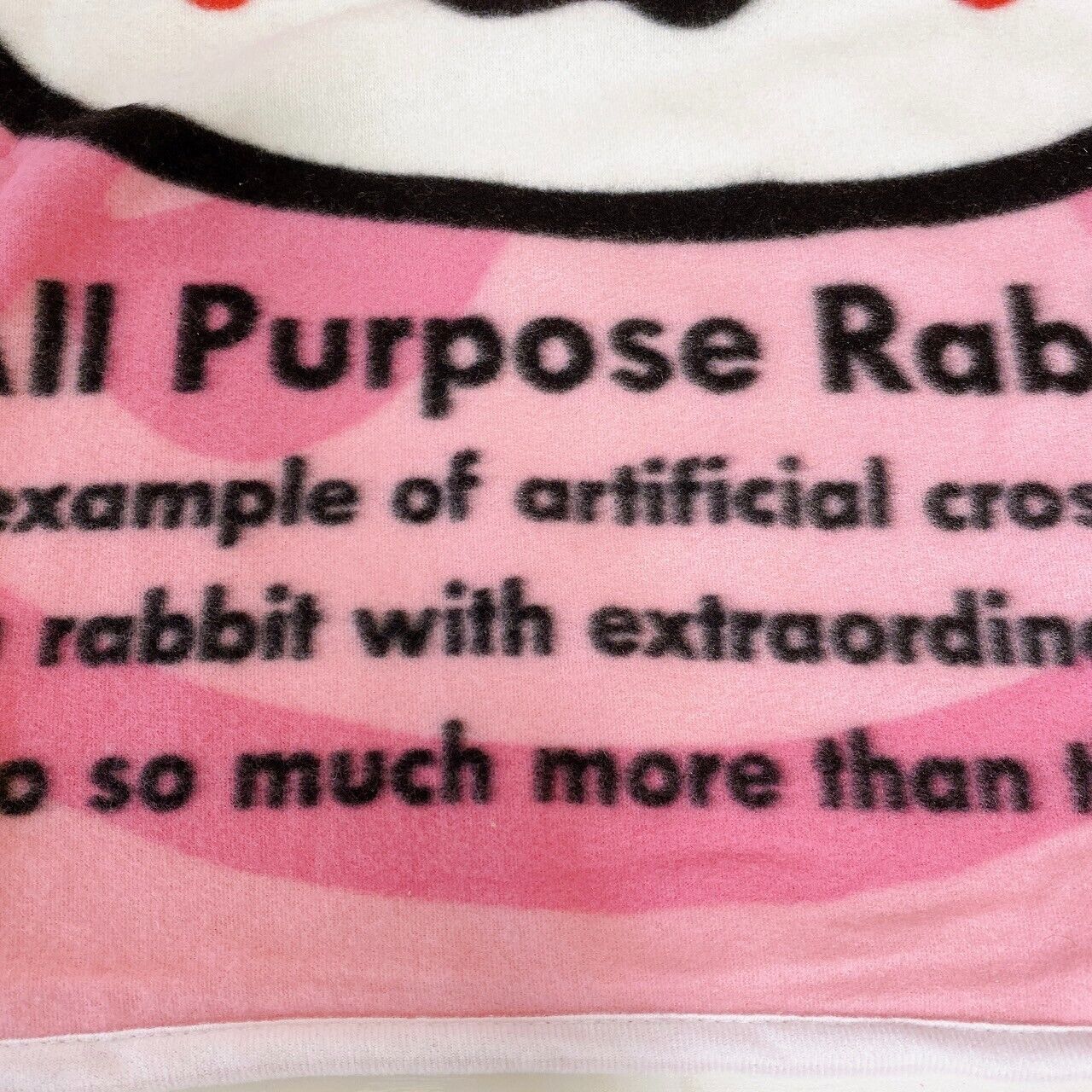 TaiTo Hanyou Usagi All Purpose Rabbi Blanket Pink White Rabbit Hat Fluffy Kawaii