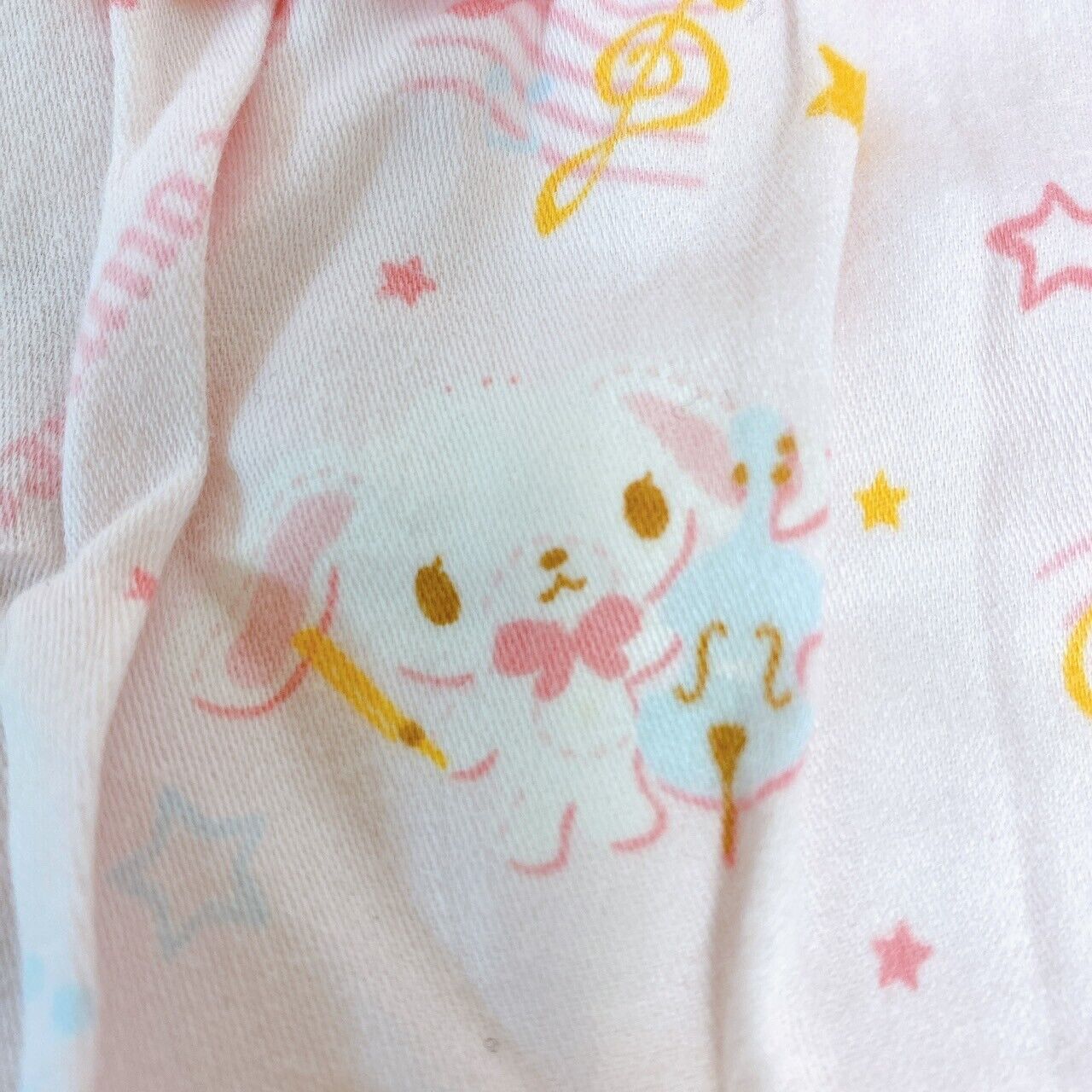 Sanrio Sugar Bunnies Pajamas Kids 140cm Pink Ribbon Frill Shirousa Kurousa Rare