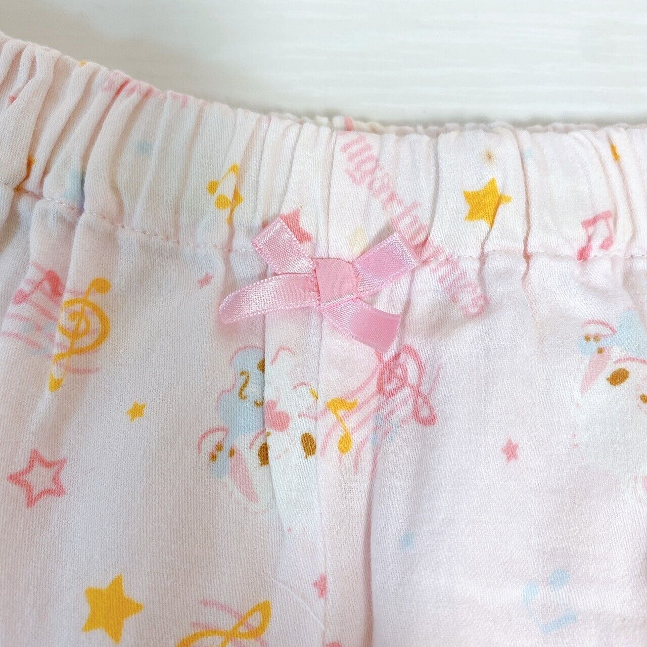 Sanrio Sugar Bunnies Pajamas Kids 140cm Pink Ribbon Frill Shirousa Kurousa Rare