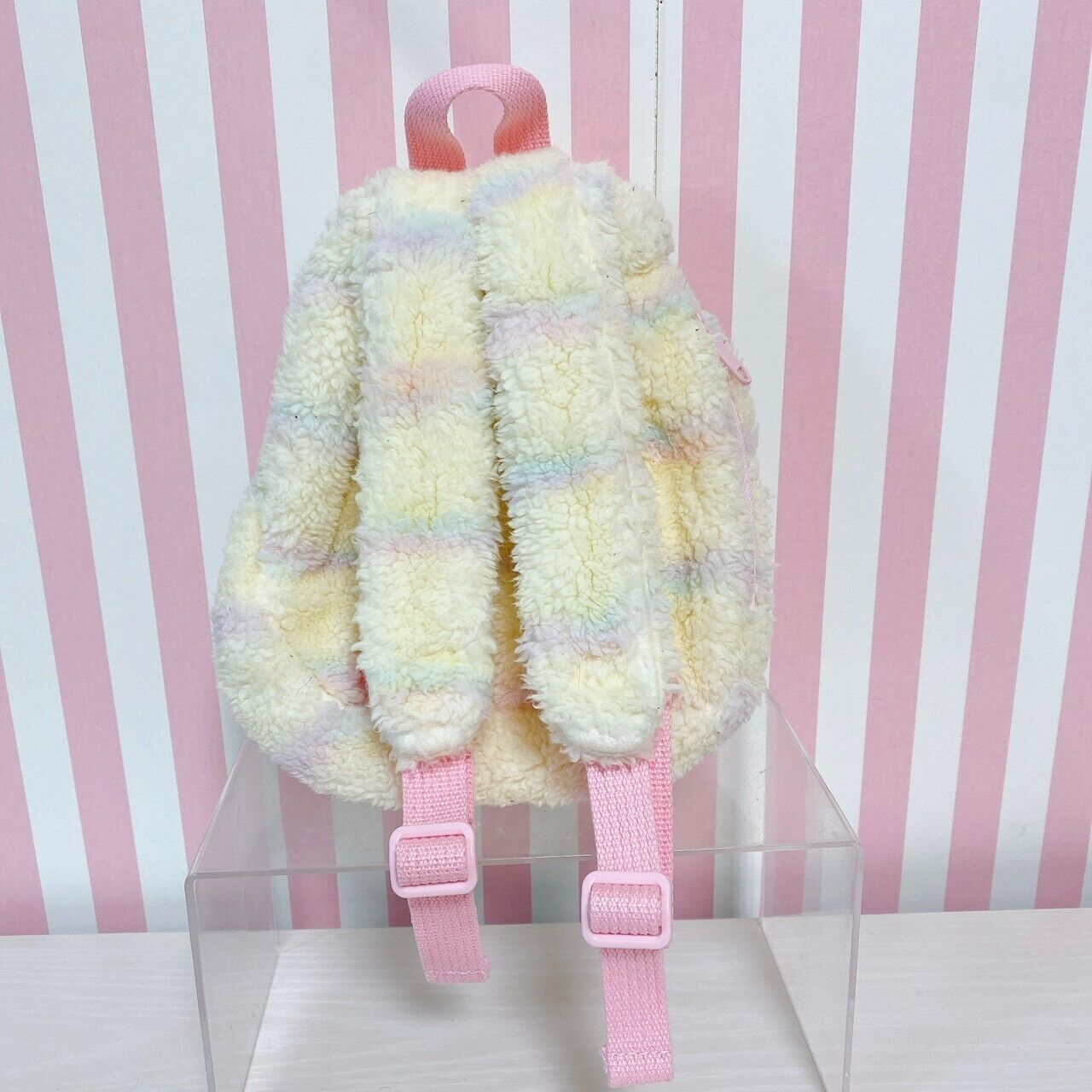 Mezzo Piano Backpack Rucksack School Bag Fluffy Ribbon Rainbow Pastel Color Rare