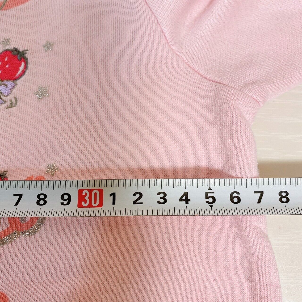 Mezzo Piano Hoodie Sweatshirt 130cm Pink Rabbit Bear Ribbon Strawberry Heart