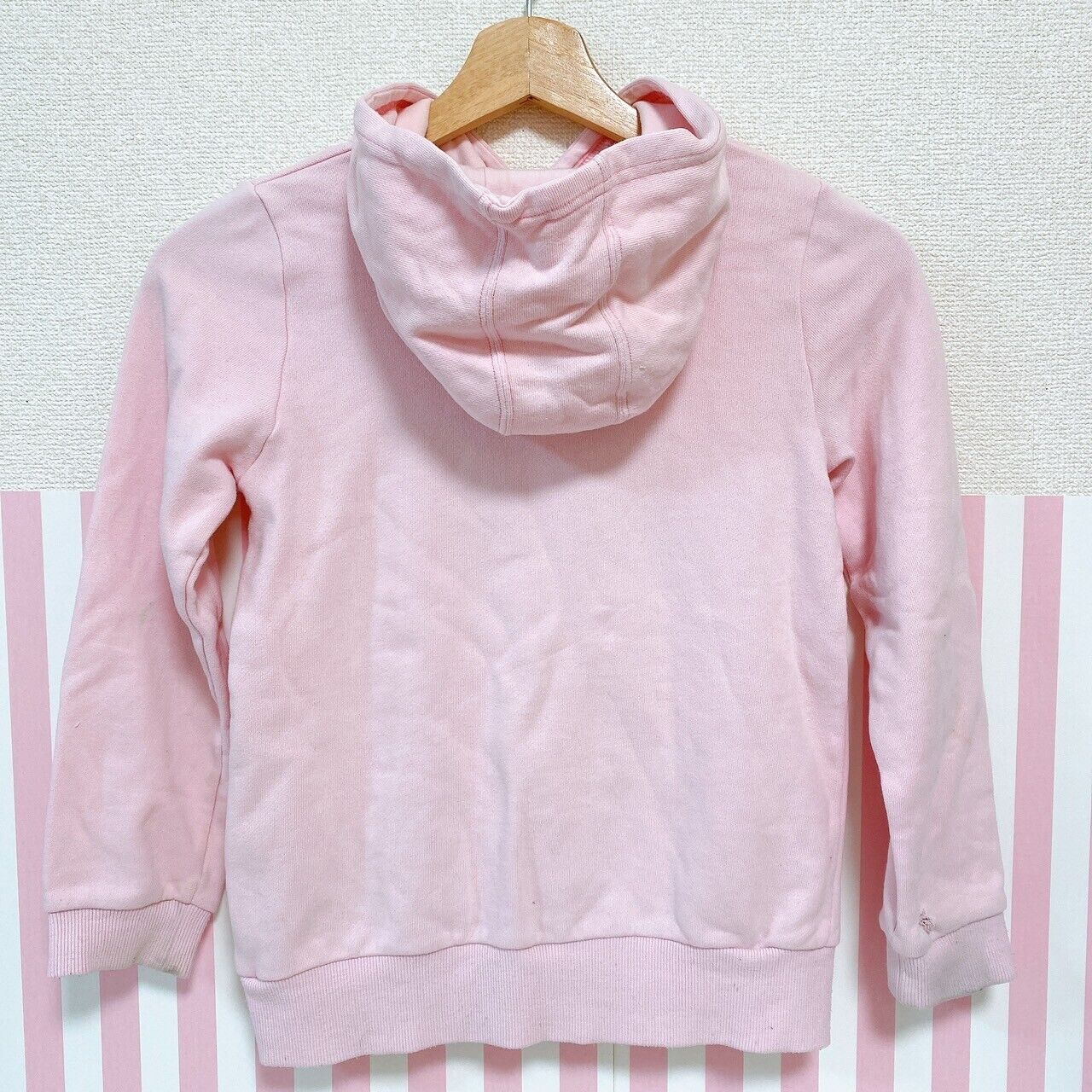 Mezzo Piano Hoodie Sweatshirt 130cm Pink Rabbit Bear Ribbon Strawberry Heart