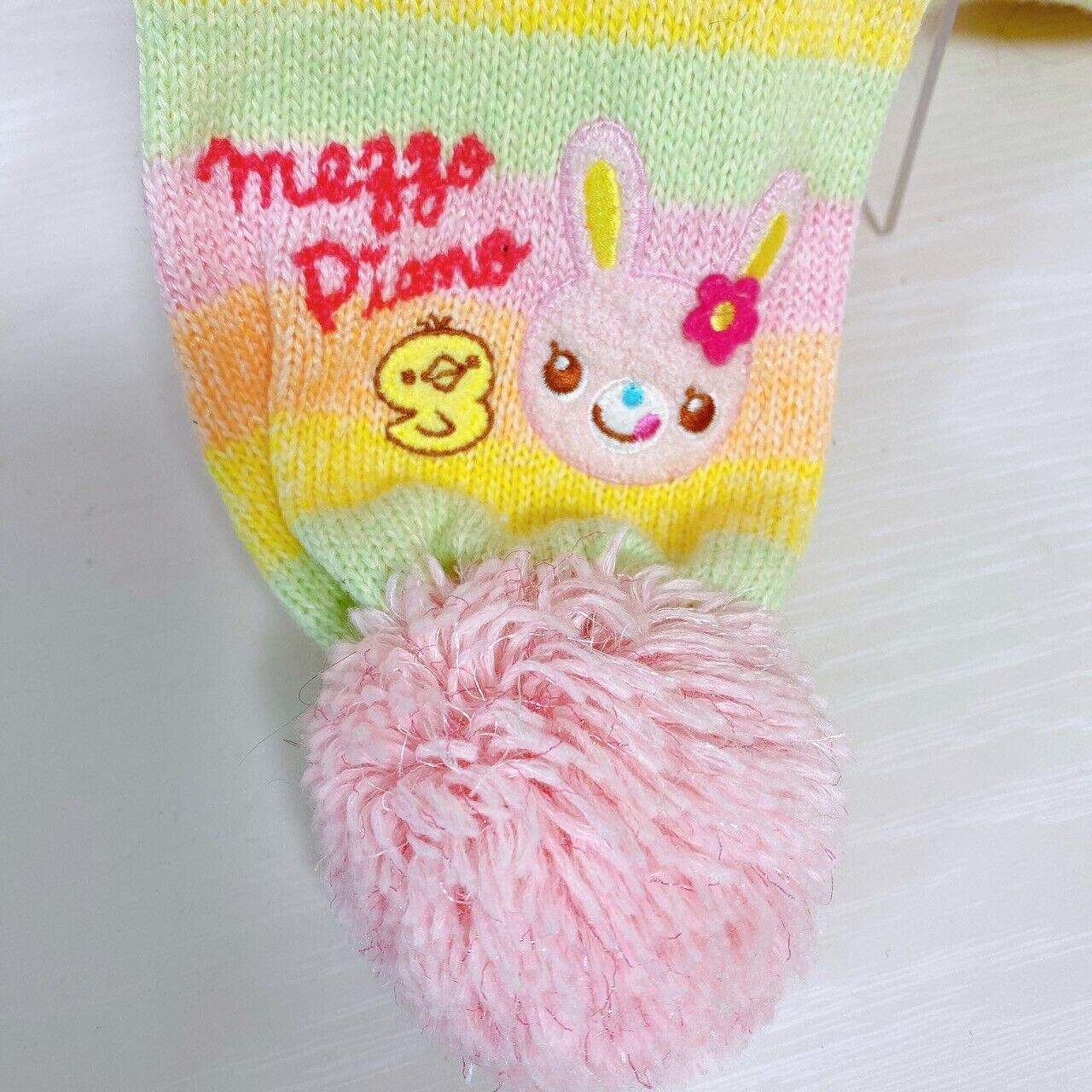 Mezzo Piano Muffler Winter Scarf Mimi Rabbit Rainbow Colorful Fluffy Chick Rare