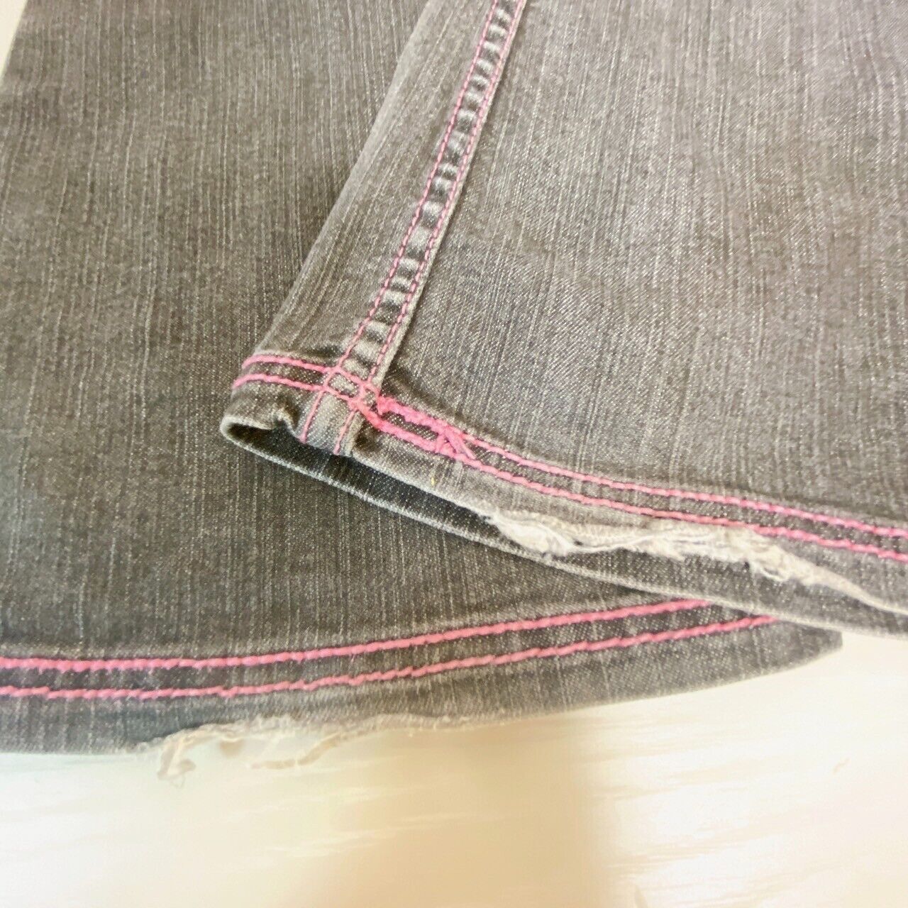 Mezzo Piano Pants M Size 150cm Denim Heart Pink Stitch Kids Girl Kawaii Rare