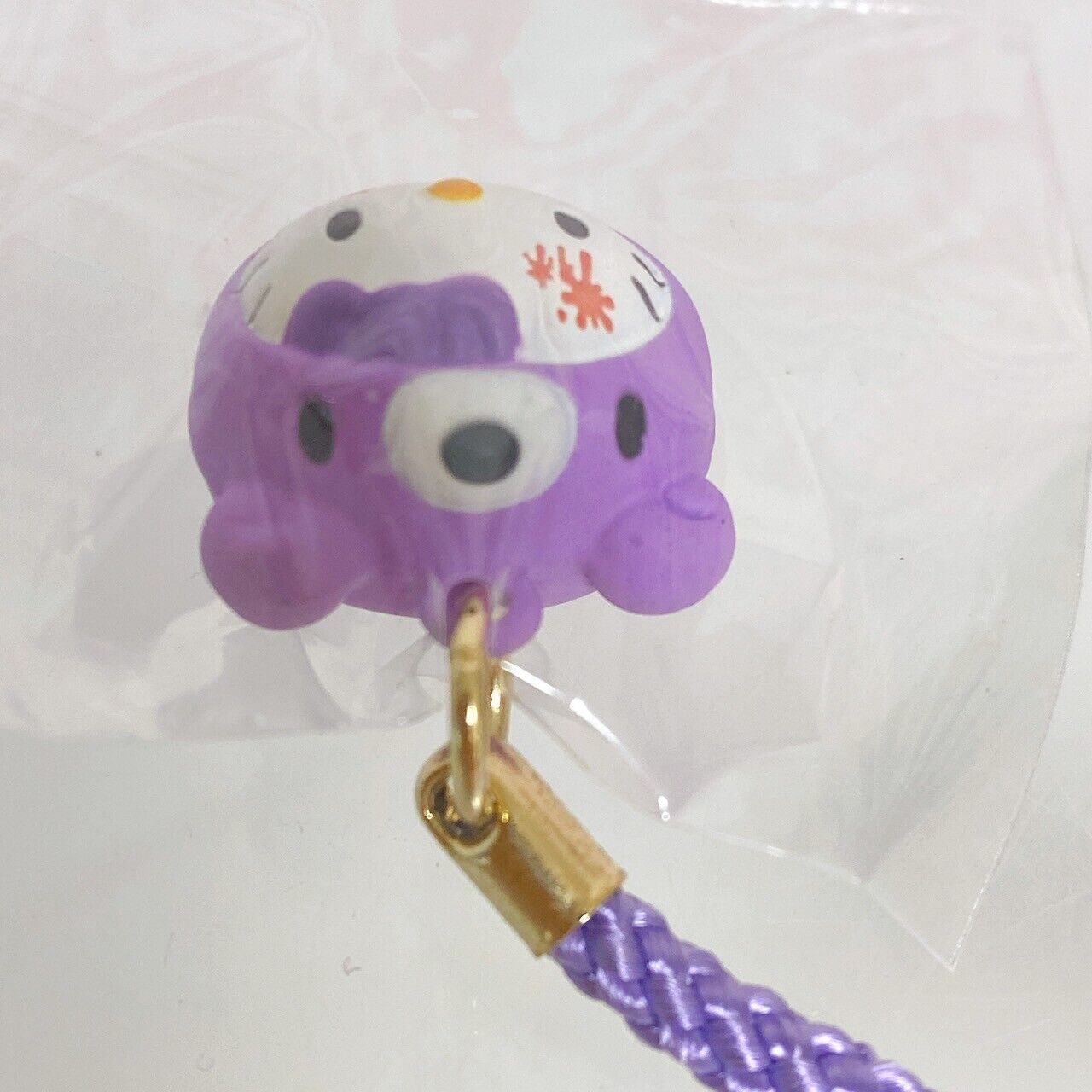 Gloomy Bear Sanrio Hello Kitty Collaboration Hokkaido Limited Keychain purple