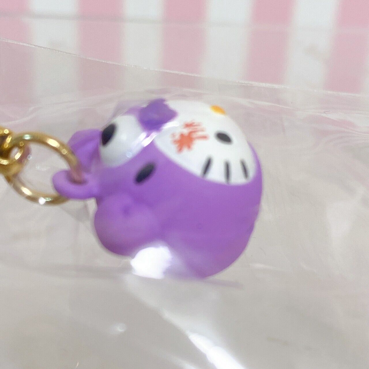 Gloomy Bear Sanrio Hello Kitty Collaboration Hokkaido Limited Keychain purple