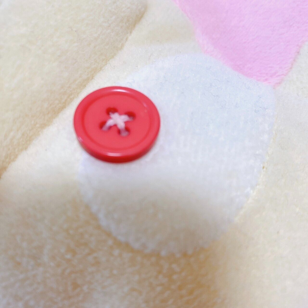 San-x Rilakkuma Korilakkuma Cushion Heart Pink Red White Bear Fluffy Lying Rare