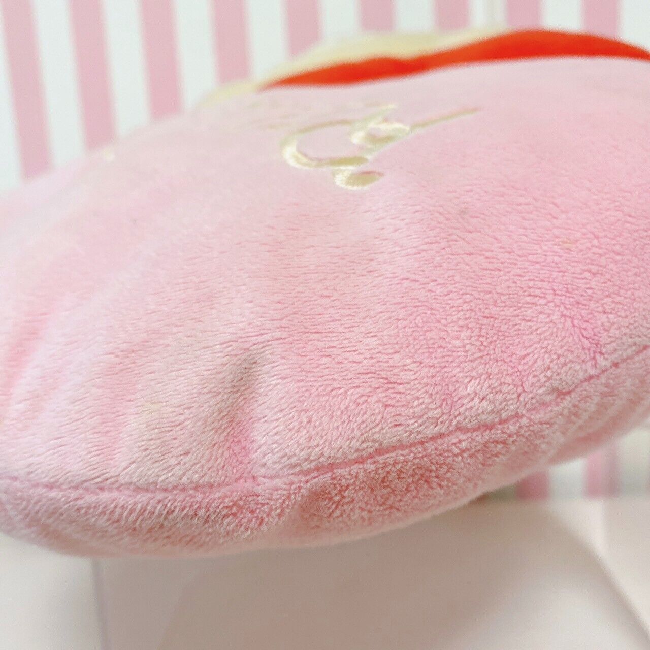 San-x Rilakkuma Korilakkuma Cushion Heart Pink Red White Bear Fluffy Lying Rare