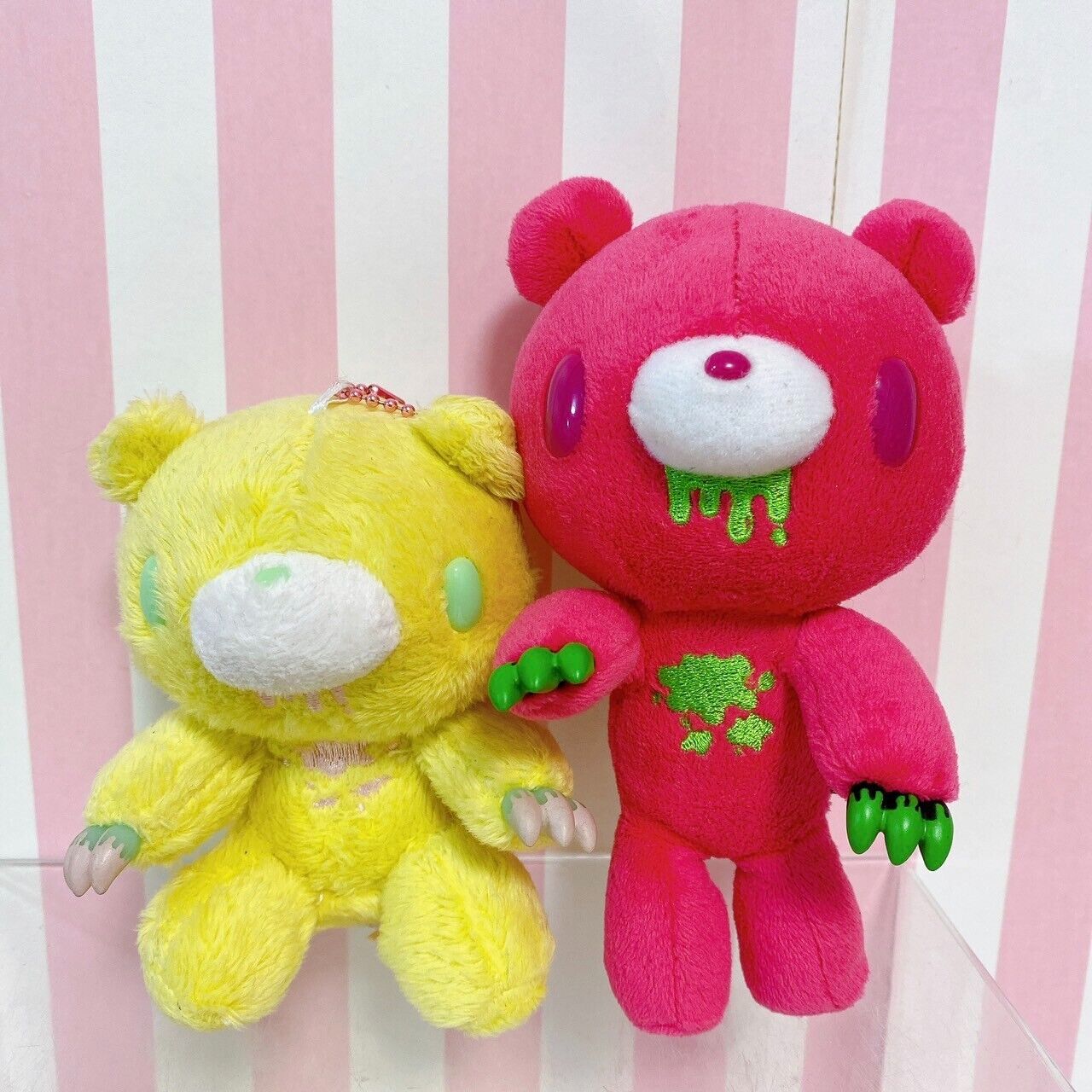 TAiTo Gloomy Bear Bloody Plush Mascot Set 2 Doll Soft Stuffed Toy Pink Yellow