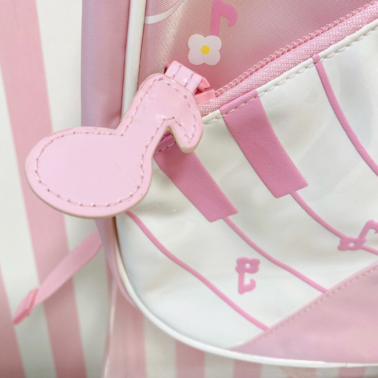 Sanrio My Melody Backpack Rucksack Bag Pink Piano Keyboard Note Rabbit Flower