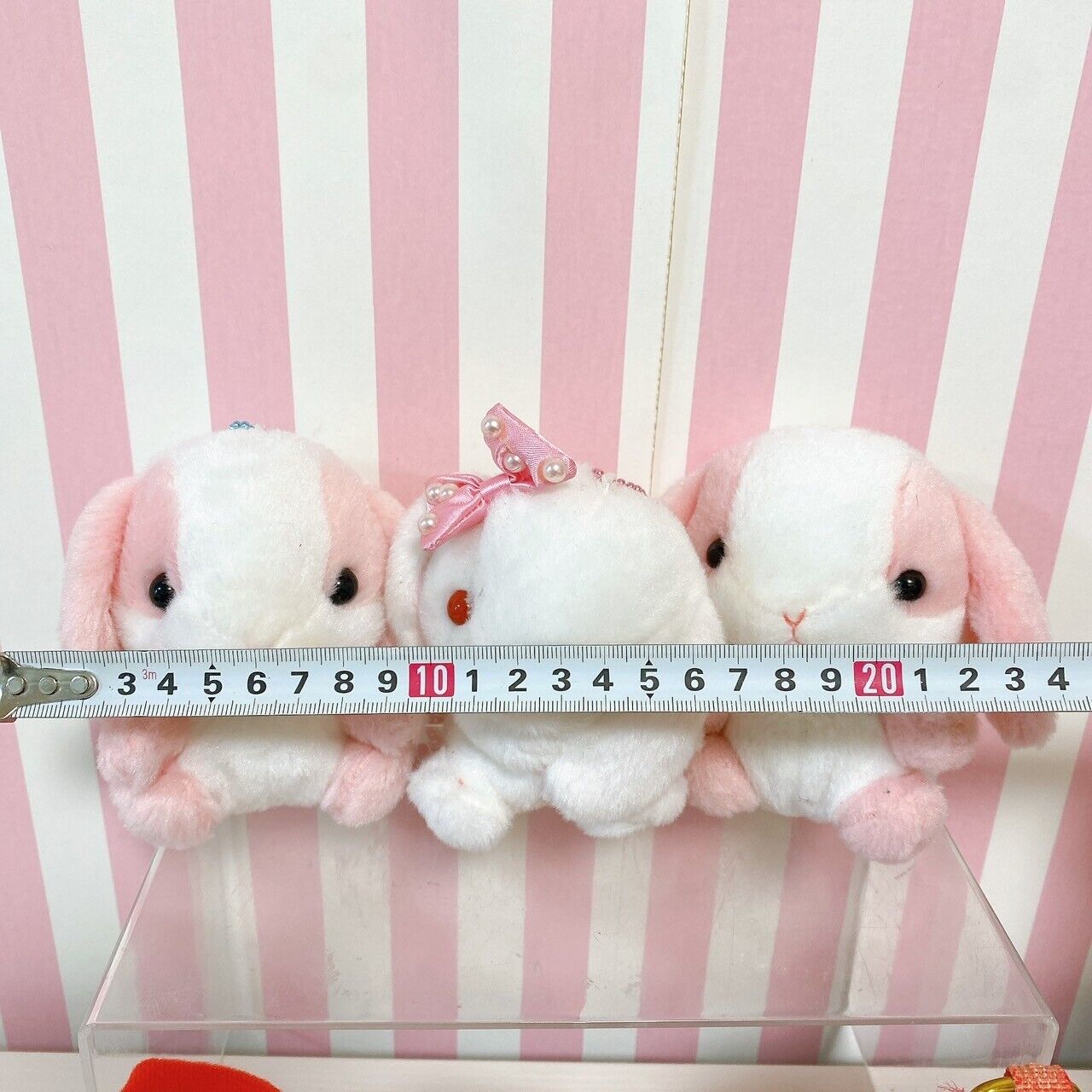 Poteusa Loppy Mini Plush Set 6 Soft Stuffed Toy Doll Fluffy Mascot Rabbit Pink