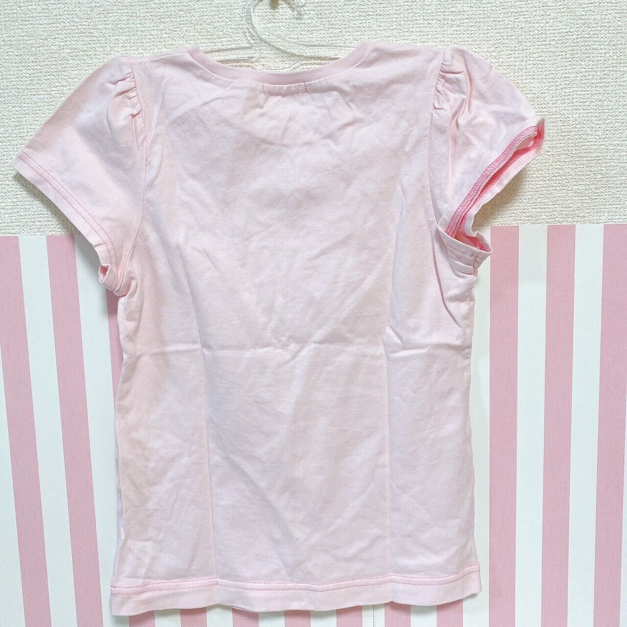 Mezzo Piano Kids T-shirt 130cm Pink Cherry Ribbon Pink Strawberry Rabbit Bear