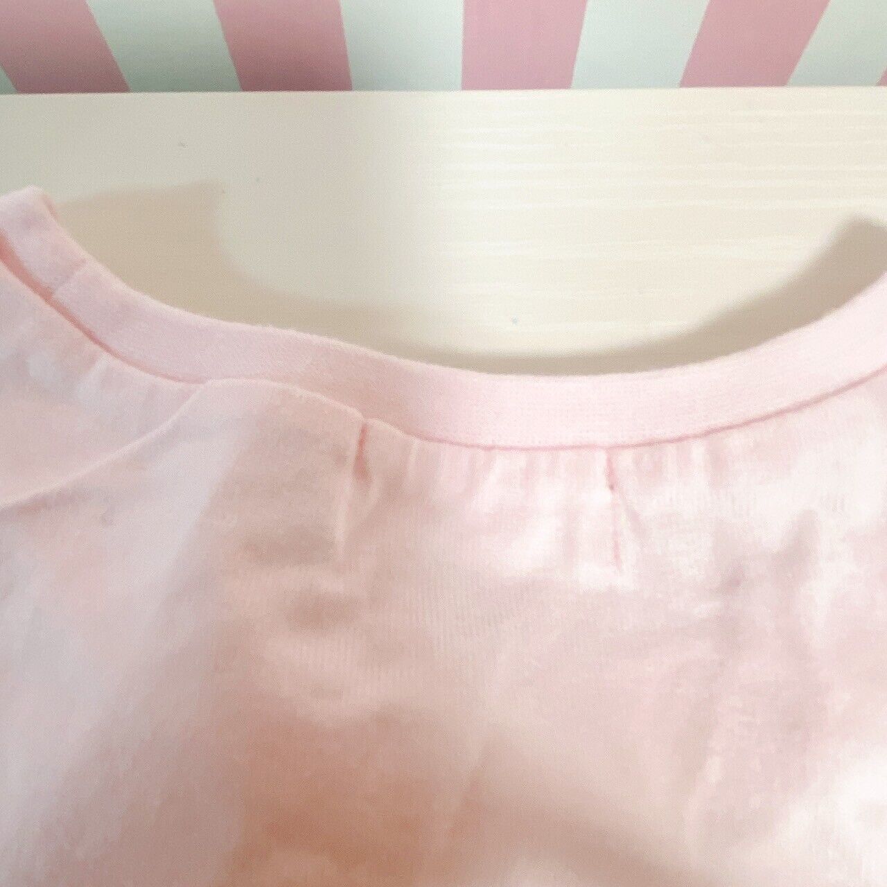 Mezzo Piano Kids T-shirt 130cm Pink Cherry Ribbon Pink Strawberry Rabbit Bear