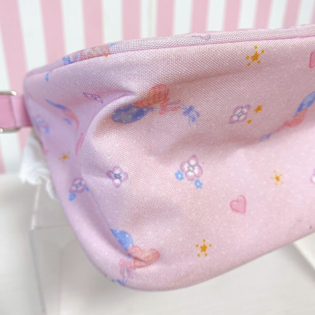 Sanrio Mewkledreamy Pochette Pouch Pink Cat Frill Flower Ribbon Heart Kawaii