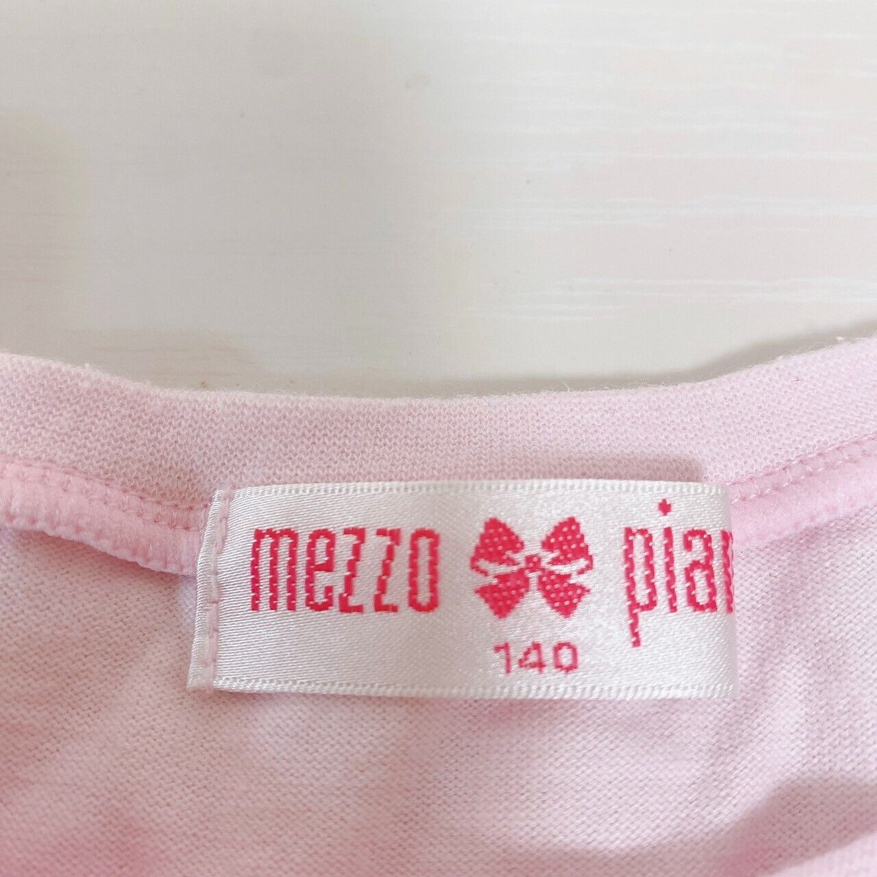 Mezzo Piano T-shirt Tops 140cm Pink Ribbon Strawberry Cherry Lace Kawaii Rare