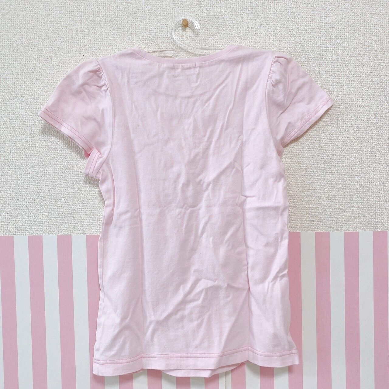 Mezzo Piano T-shirt Tops 140cm Pink Ribbon Strawberry Cherry Lace Kawaii Rare