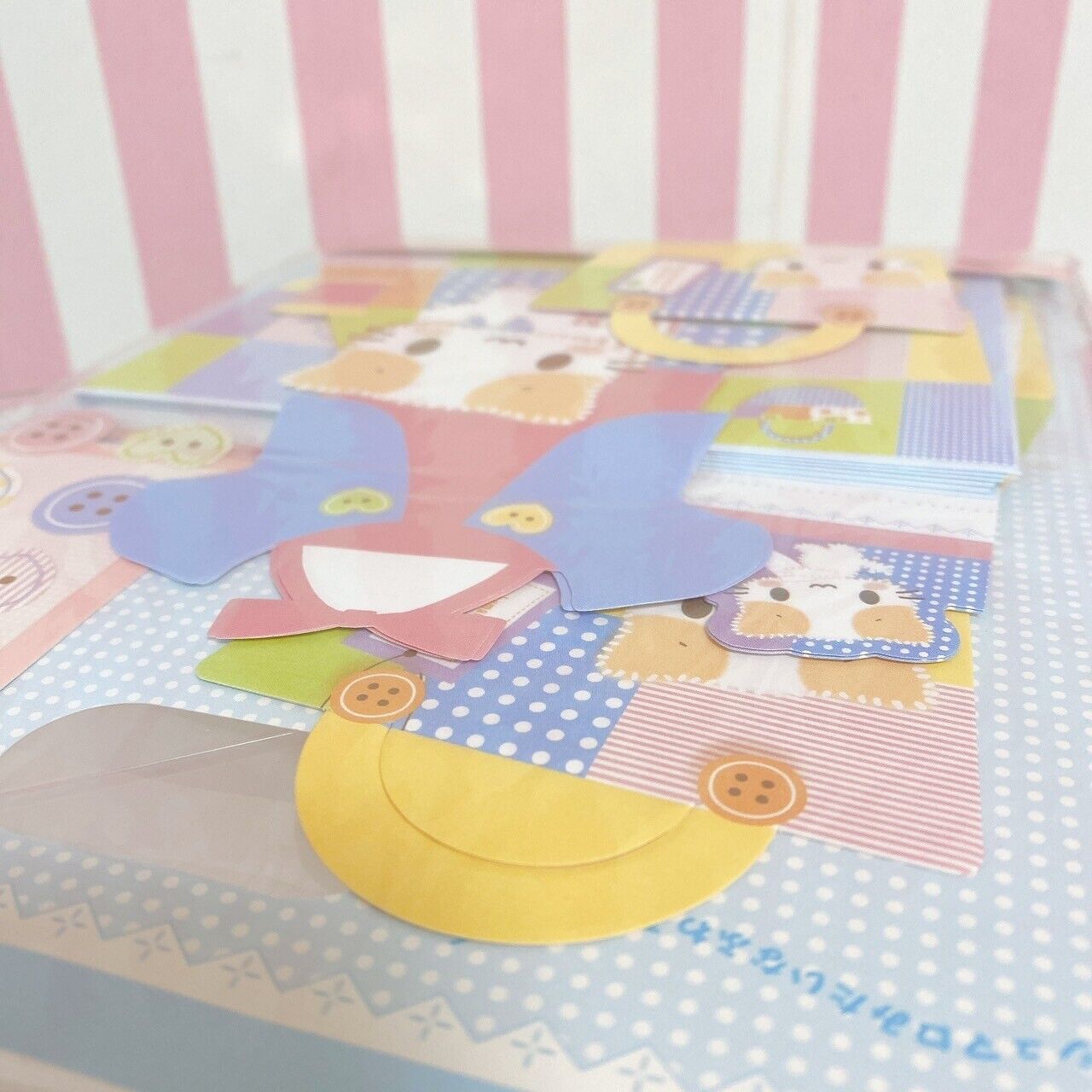 Sanrio Masyumaro Fluffy Fuwa Fuwa Nyanko Marshmallow Stationery Set Letter Rare