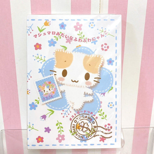 Sanrio Masyumaro Fluffy Fuwa Fuwa Nyanko Marshmallow Post Card Stationery Memo