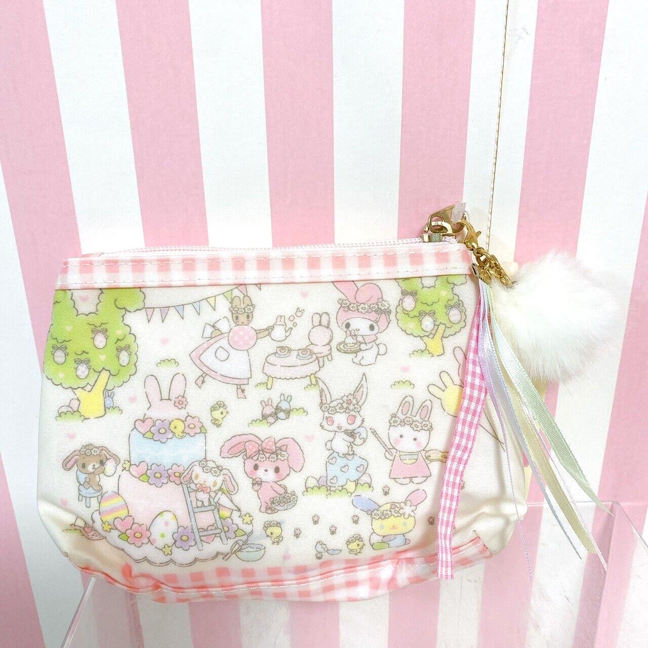 Sanrio Sugar Bunnies Pouch  My Melody Wish Me Mel Bonbon Ribbon Marron Cream