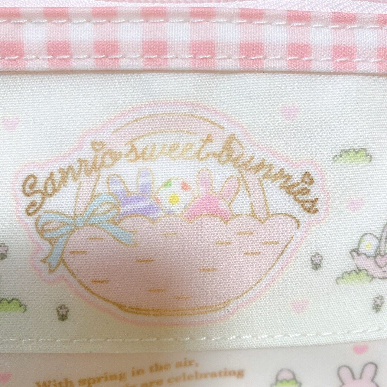 Sanrio Sugar Bunnies Pouch  My Melody Wish Me Mel Bonbon Ribbon Marron Cream