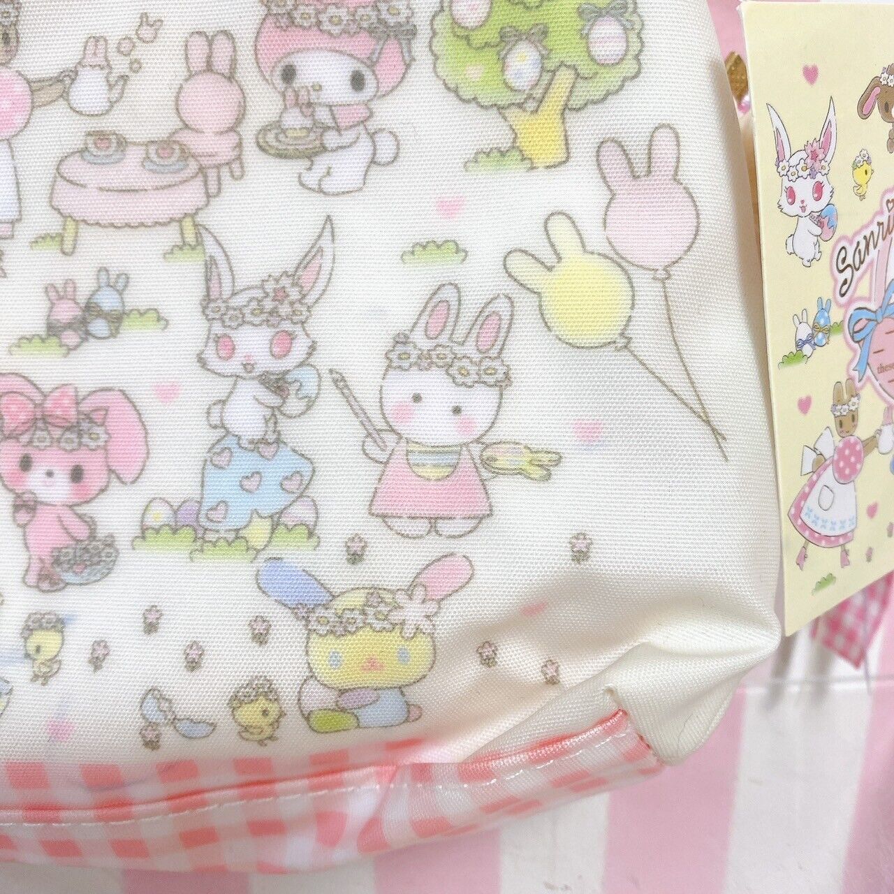 Sanrio Sugar Bunnies Pouch  My Melody Wish Me Mel Bonbon Ribbon Marron Cream