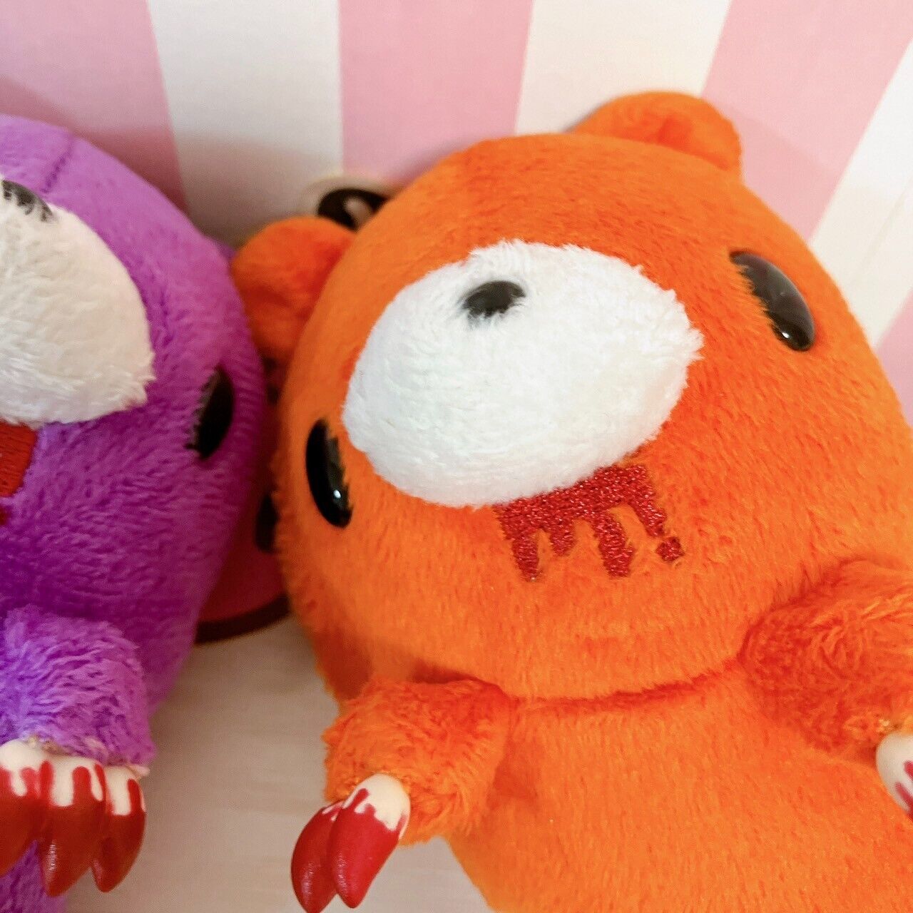 TaiTo Gloomy Bear Bloody Plush Soft Toy Mascot Set 2 Purple Orange Halloween