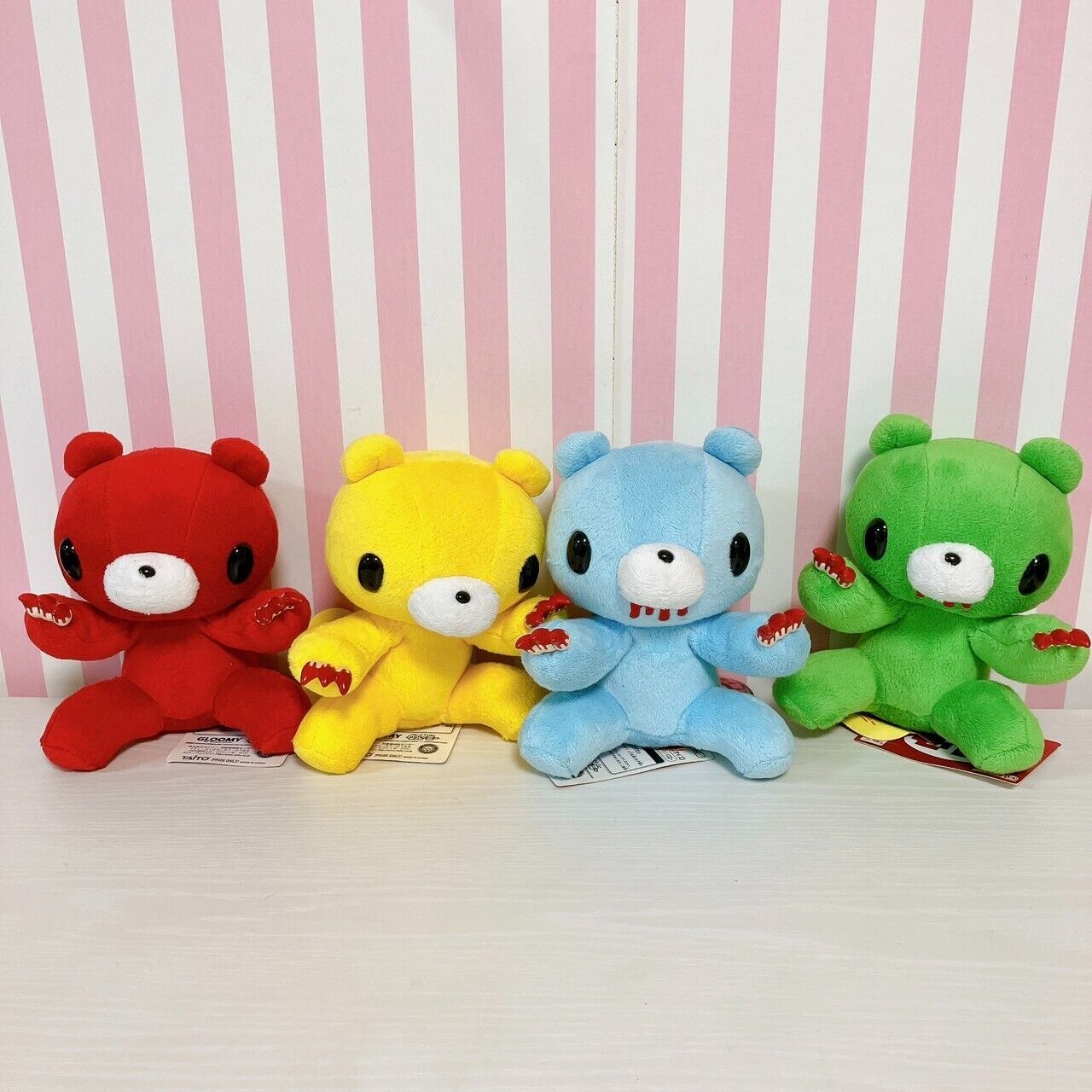 TAiTo Gloomy Bloody Bear Plush Soft Stuffed Toy Set 4 Colorful Chax GP CGP 182