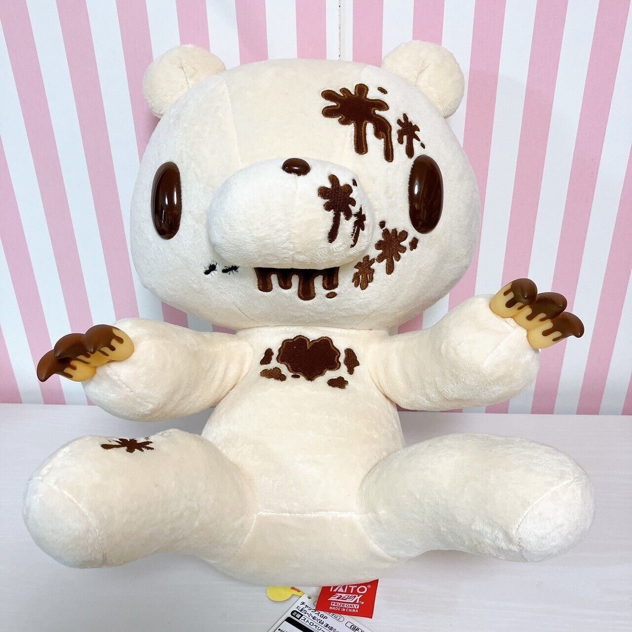 Taito Gloomy Bloody Bear Plush Soft Stuffed Toy Doll White Chax CGP Valentine