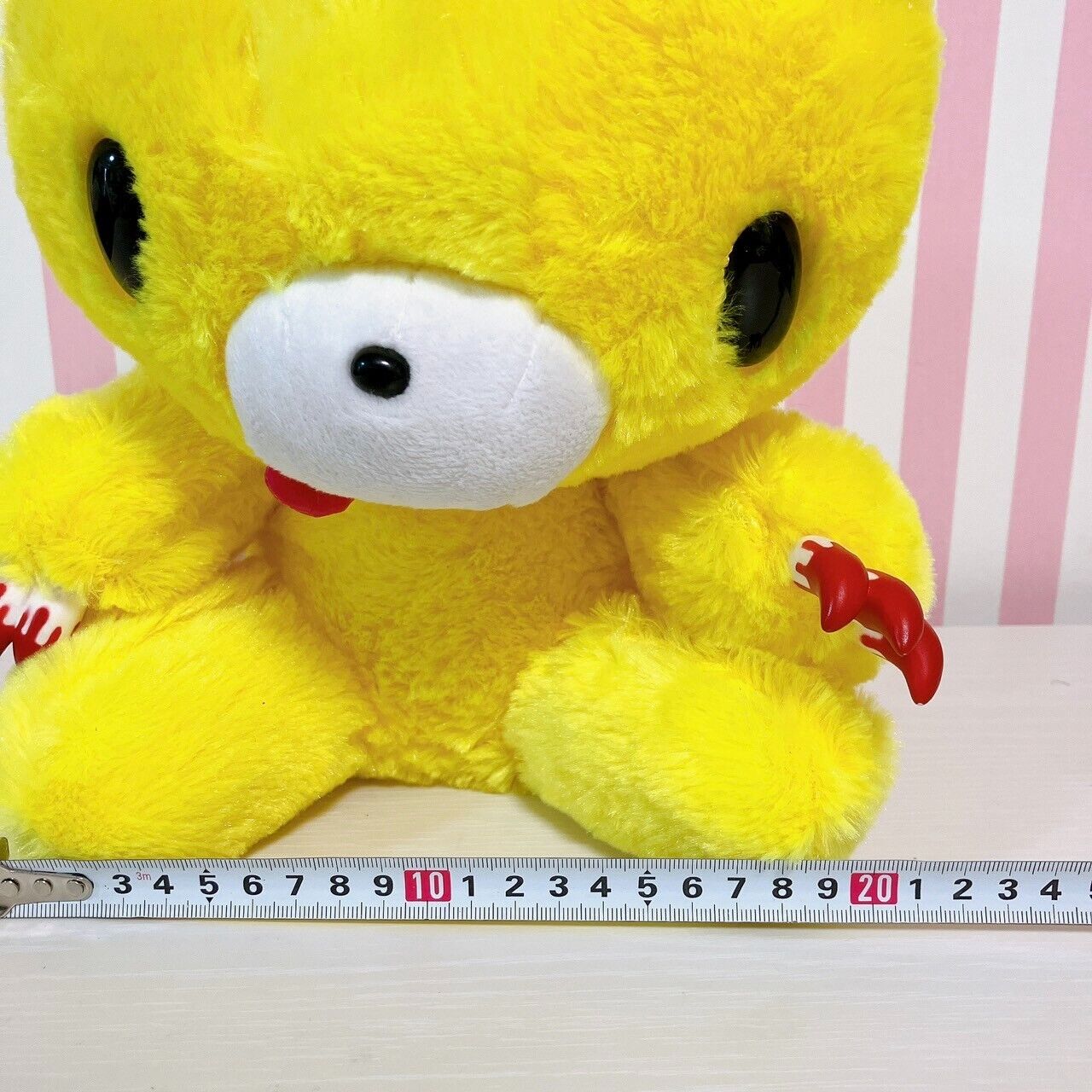 TAiTo Gloomy Bloody Bear Plush Soft Stuffed Toy Yellow Chax GP CGP 244 Sitting