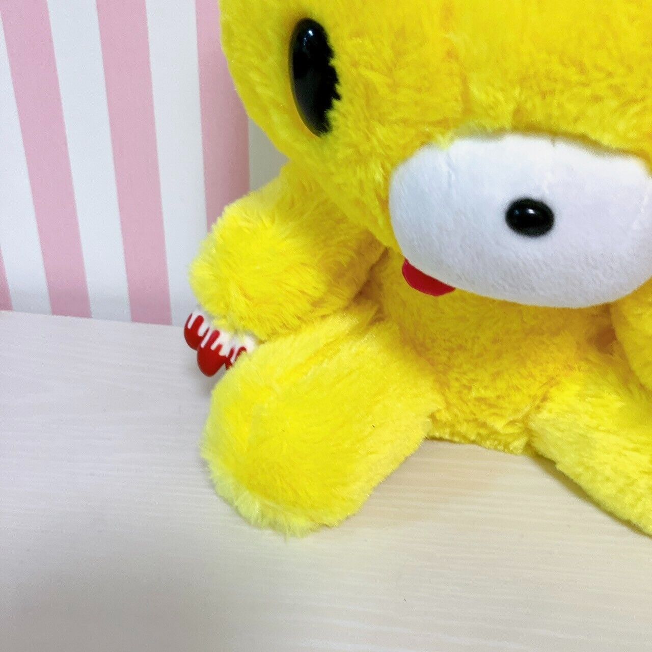 TAiTo Gloomy Bloody Bear Plush Soft Stuffed Toy Yellow Chax GP CGP 244 Sitting