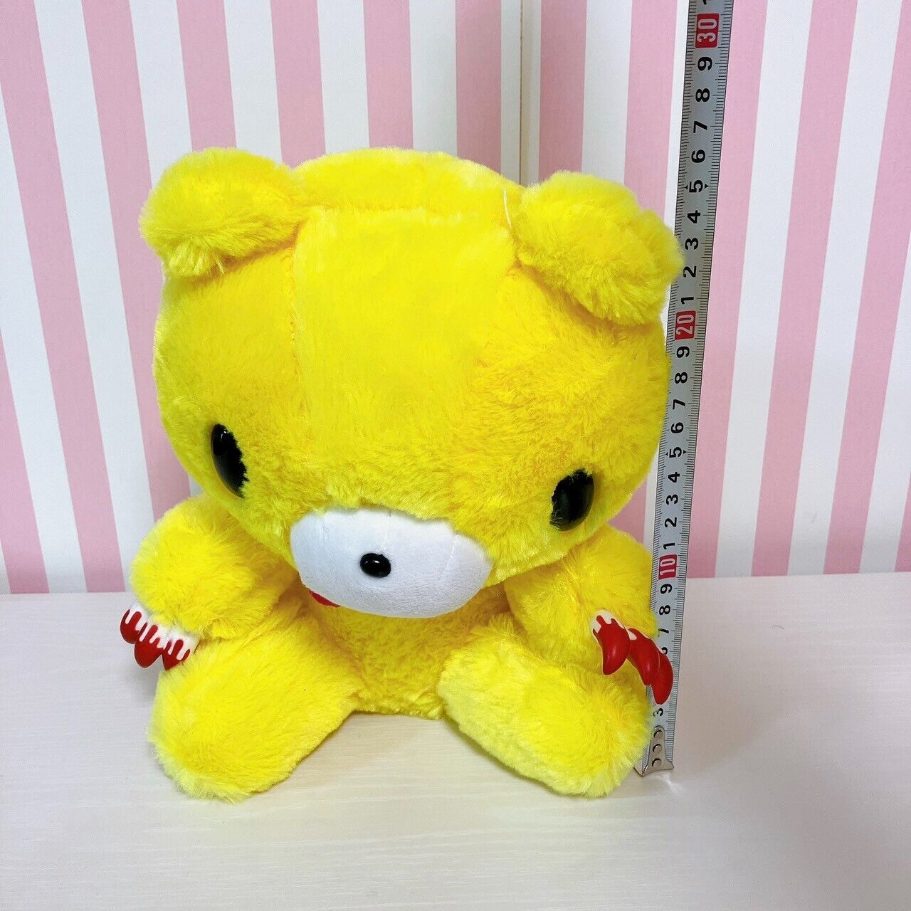 TAiTo Gloomy Bloody Bear Plush Soft Stuffed Toy Yellow Chax GP CGP 244 Sitting