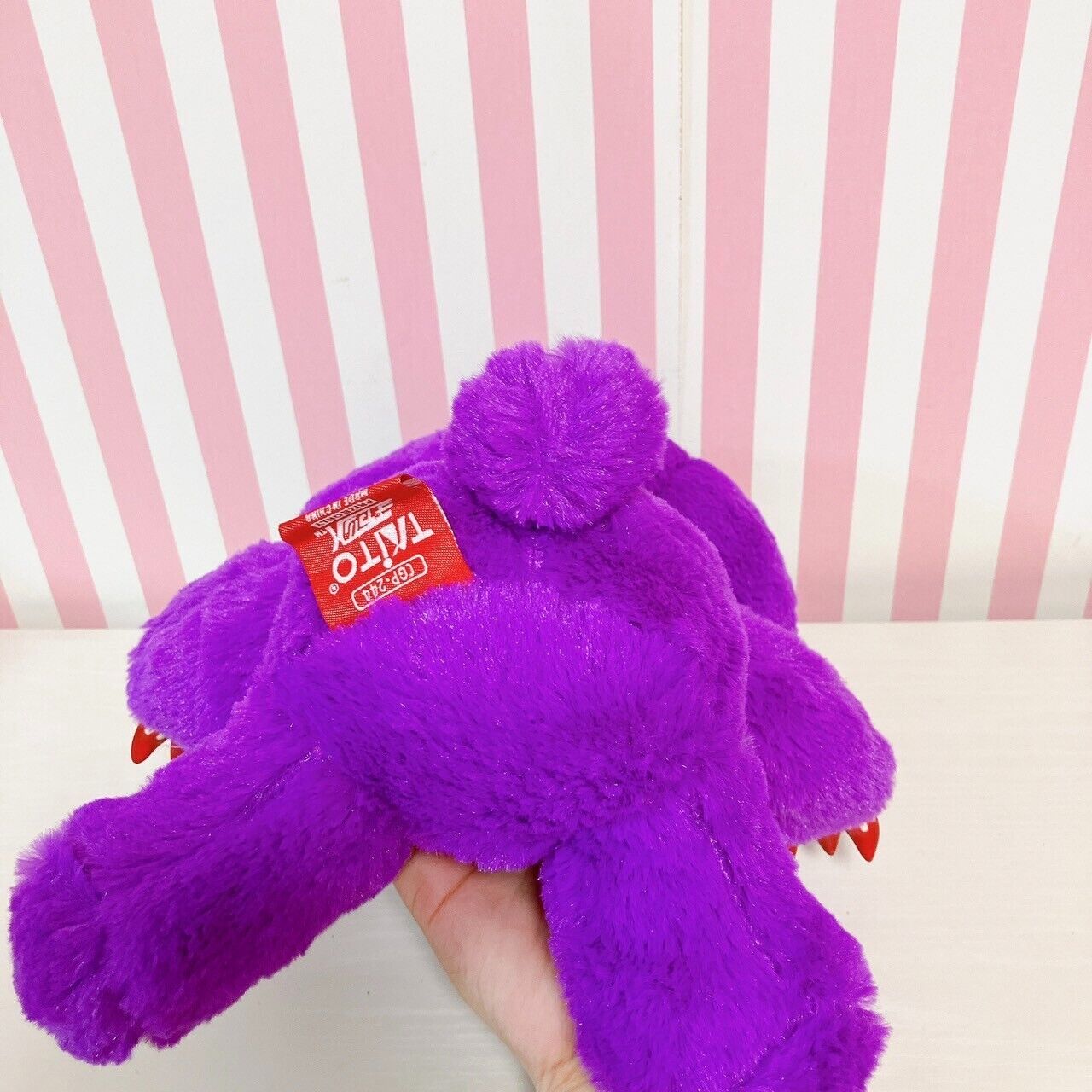 TaiTo Gloomy Bloody Bear Plush Soft Stuffed Toy Purple Chax CGP 244 Sitting Rare