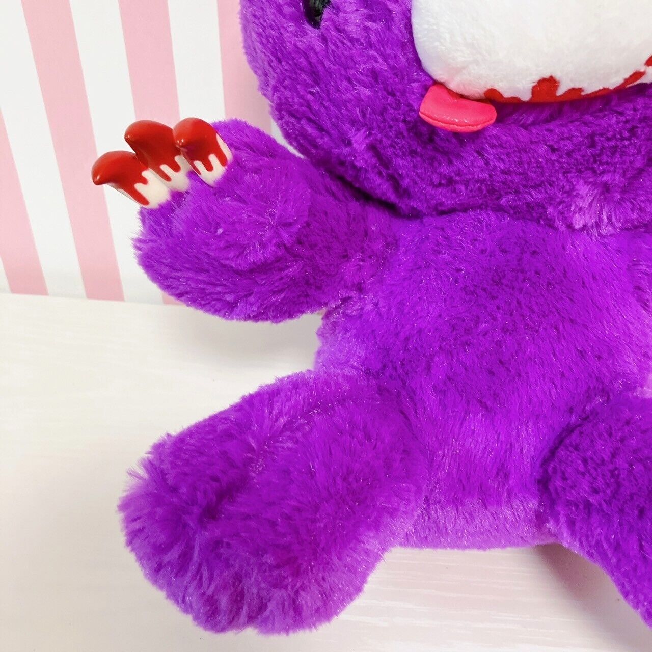 TaiTo Gloomy Bloody Bear Plush Soft Stuffed Toy Purple Chax CGP 244 Sitting Rare