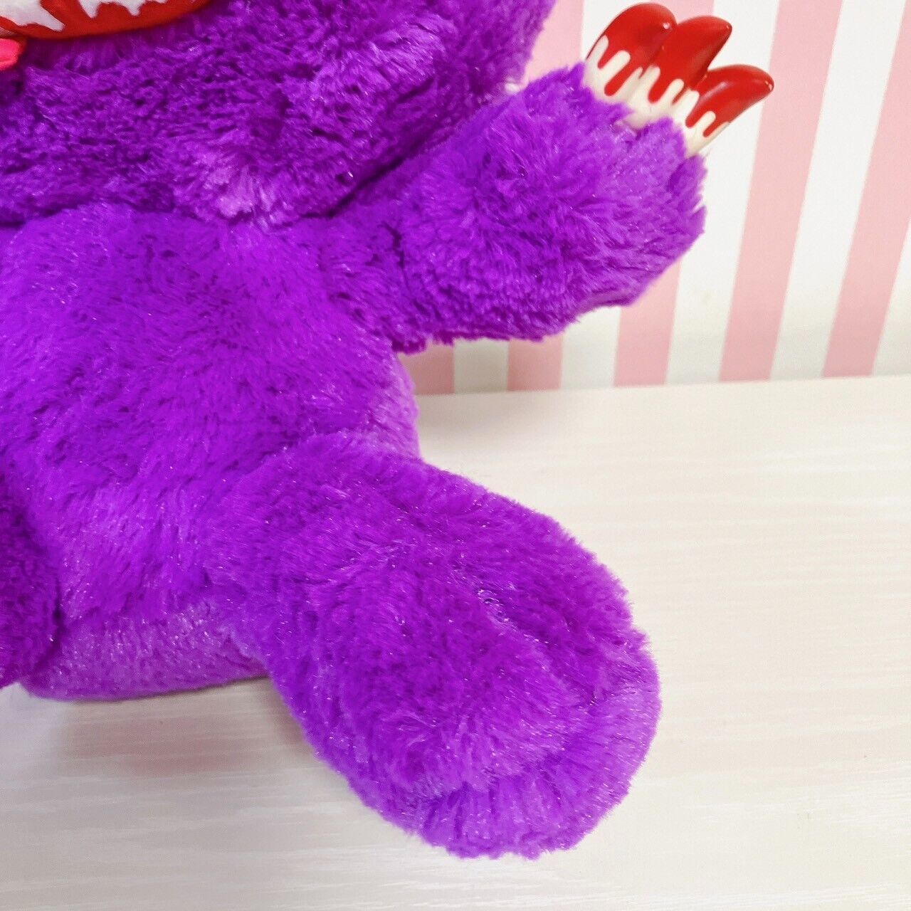 TaiTo Gloomy Bloody Bear Plush Soft Stuffed Toy Purple Chax CGP 244 Sitting Rare