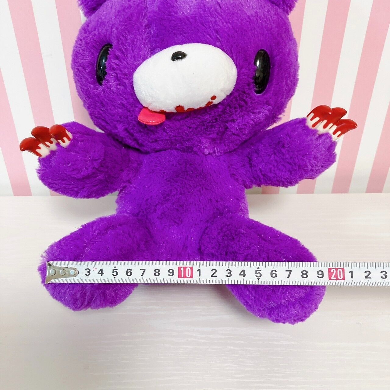 TaiTo Gloomy Bloody Bear Plush Soft Stuffed Toy Purple Chax CGP 244 Sitting Rare