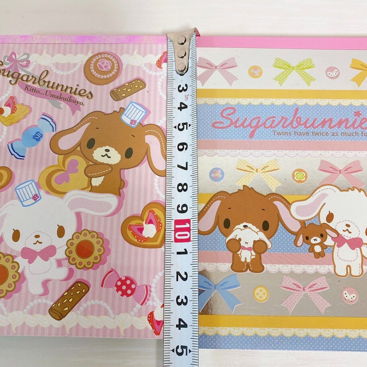 Sanrio Sugar Bunnies Shirousa Kurousa Stationery Memo Notepad Ribbon Sweets Rare