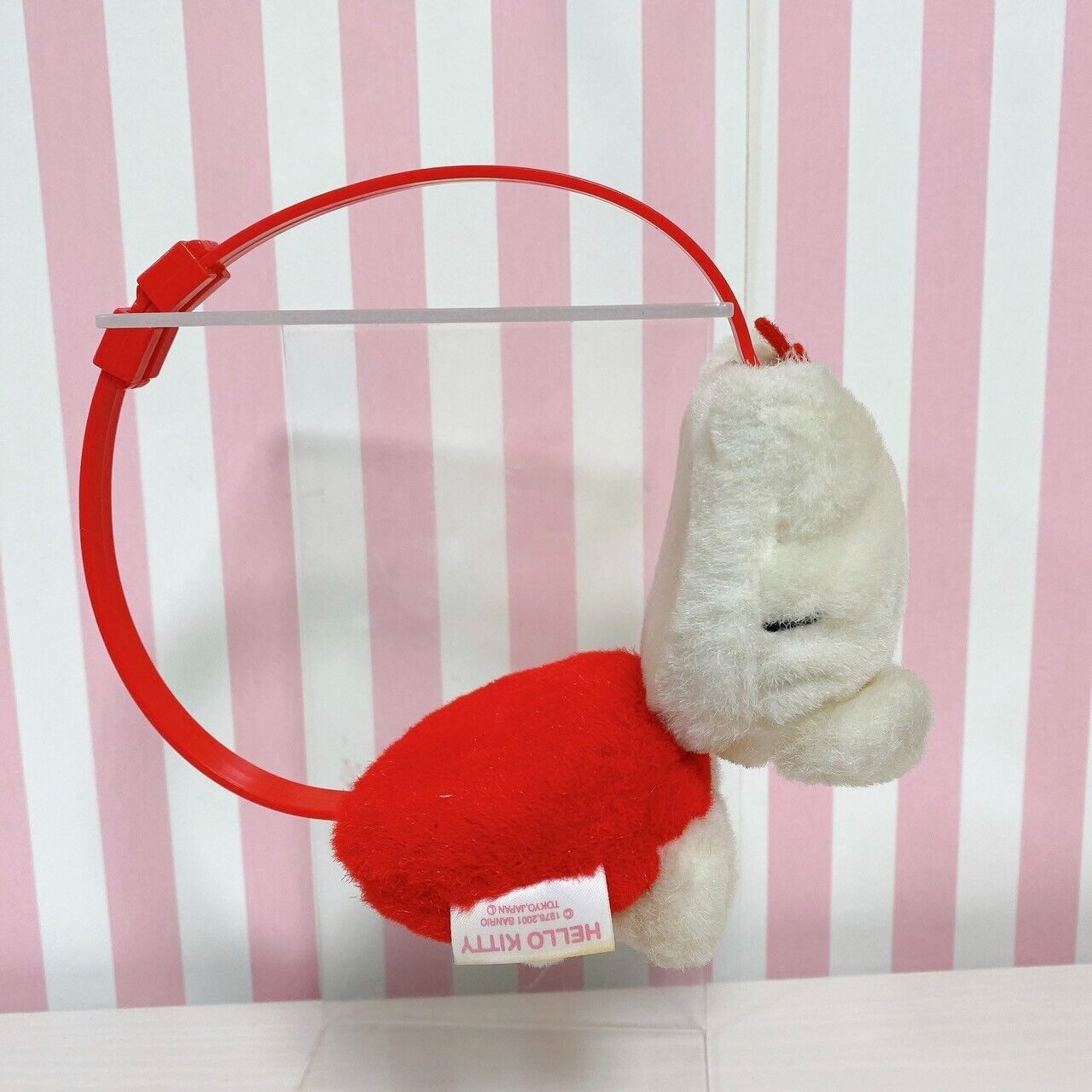 Sanrio Hello Kitty Earmuff White Red Plush Soft Toy Flower Winter Accessory Rare