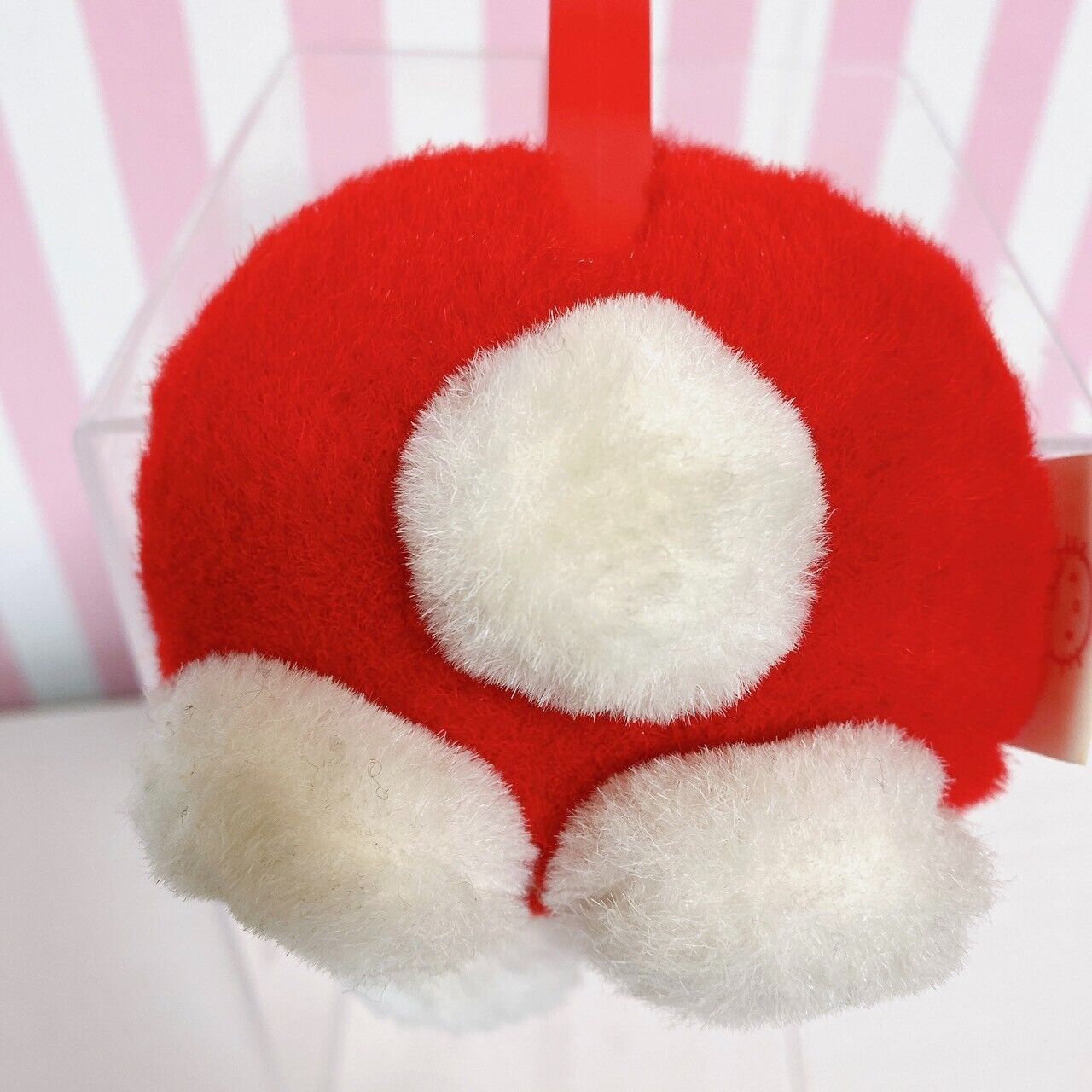 Sanrio Hello Kitty Earmuff White Red Plush Soft Toy Flower Winter Accessory Rare