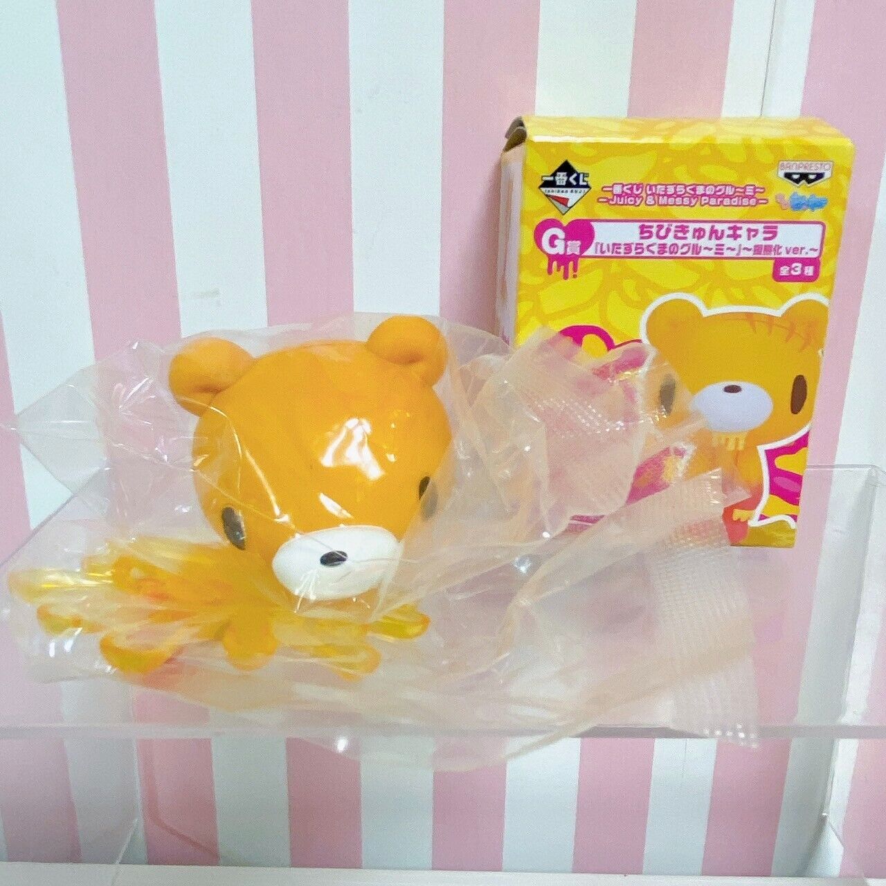 TAiTo Gloomy Bloody Bear Face Towel Figure Bath Additive Set 3 Pink Yellow Rare